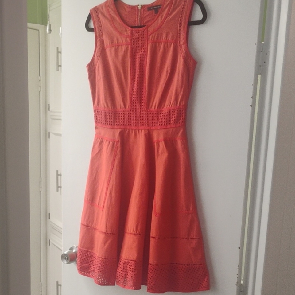 RACHEL Rachel Roy Coral Lace Mini Dress